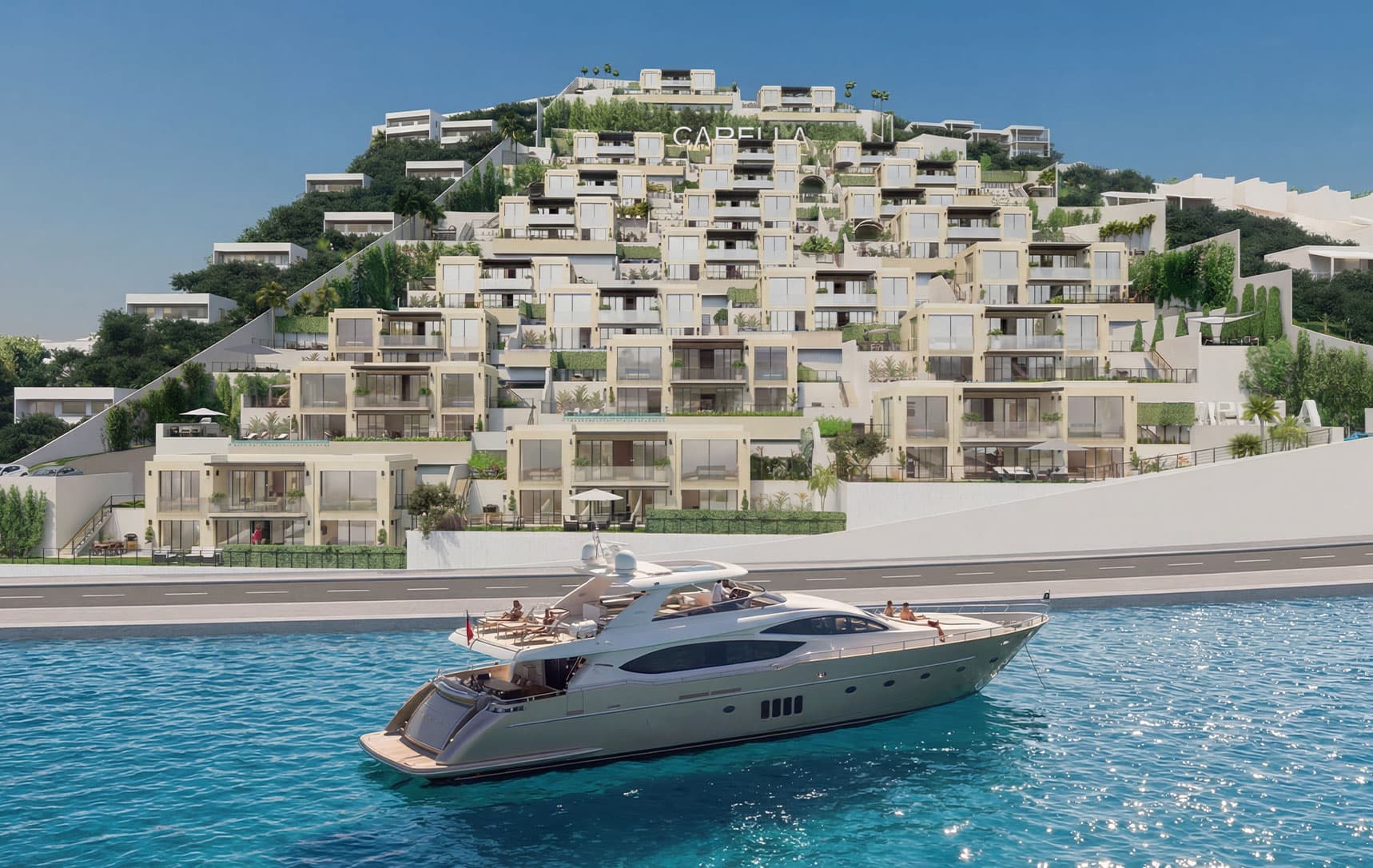 Private yacht shuttle service to exclusive beach destinations.